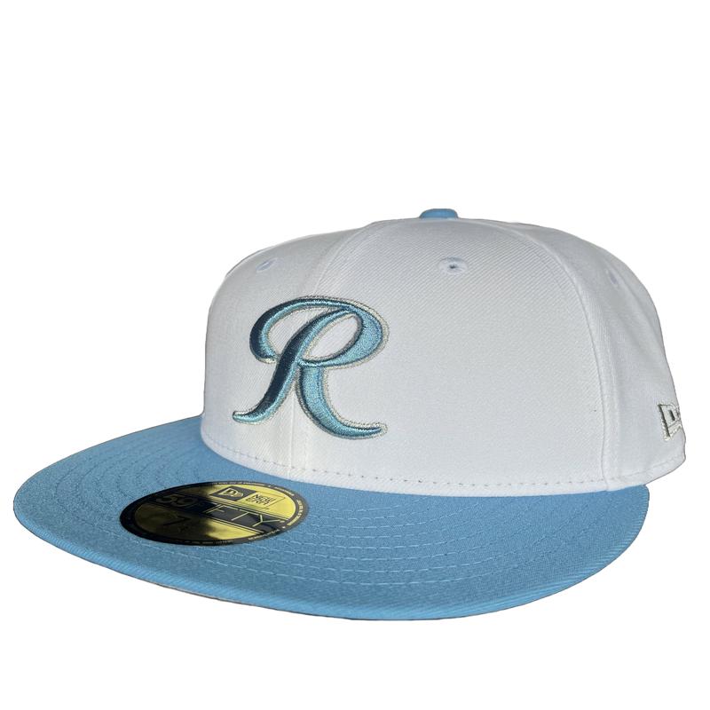 Tacoma Rainiers New Era 59Fifty White Sky Blue R Cap