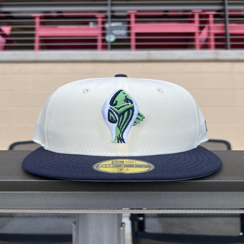 Gwinnett Stripers New Era Chrome Retro Fish 5950 Cap