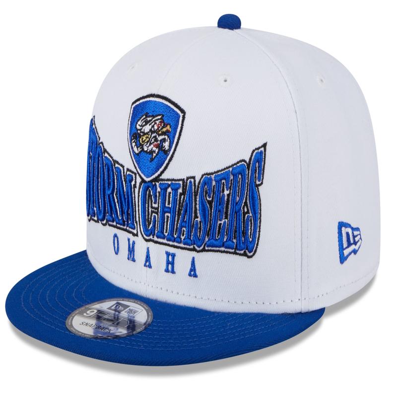 Omaha Storm Chasers New Era 950 White Crest Snapback Cap