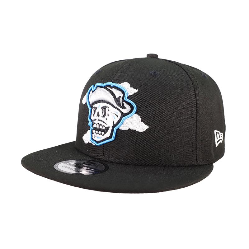 Reyes de Plata New Era Skull Clouds Black 9FIFTY Snapback Hat
