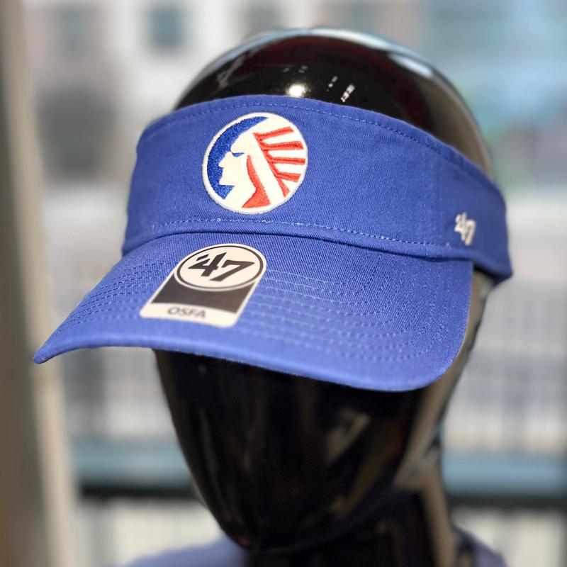 Memphis Chicks Royal Blue Visor '47 Clean Up