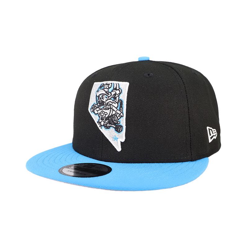 Men's Reyes de Plata New Era Mining Cart State Black/Blue 9FIFTY Snapback Hat