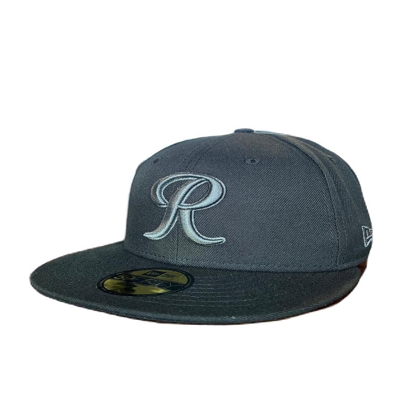 Tacoma Rainiers New Era 59Fifty Black Metallic R Cap