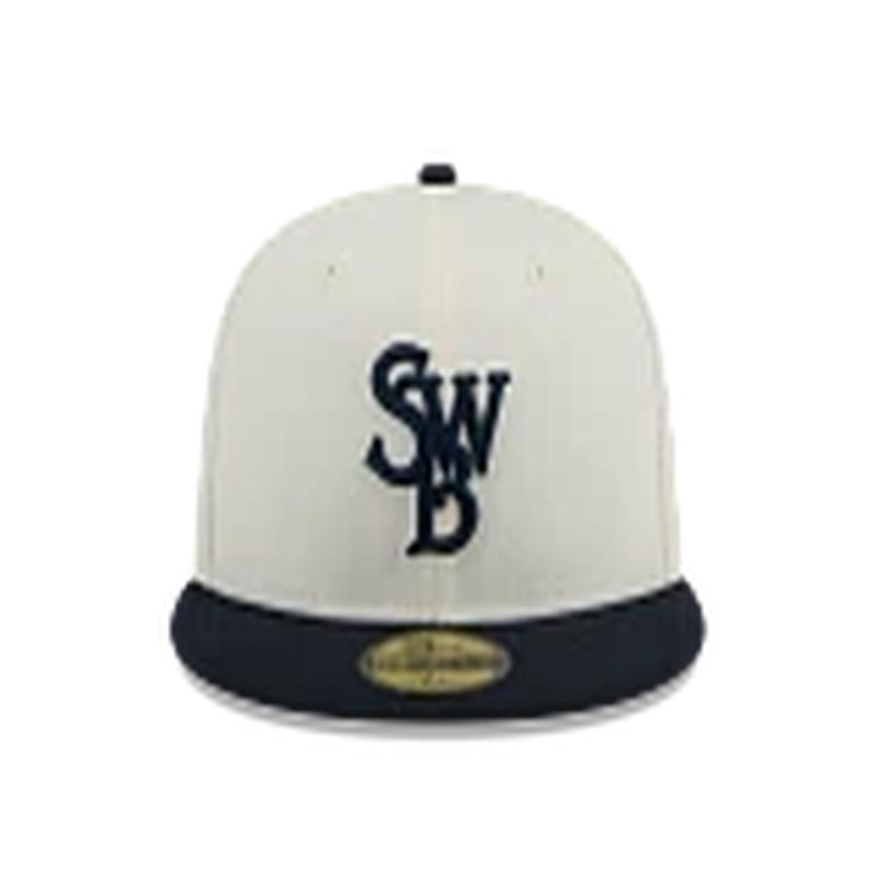 Scranton Wilke's-Barre RailRiders 59Fifty Cream SWB Cap
