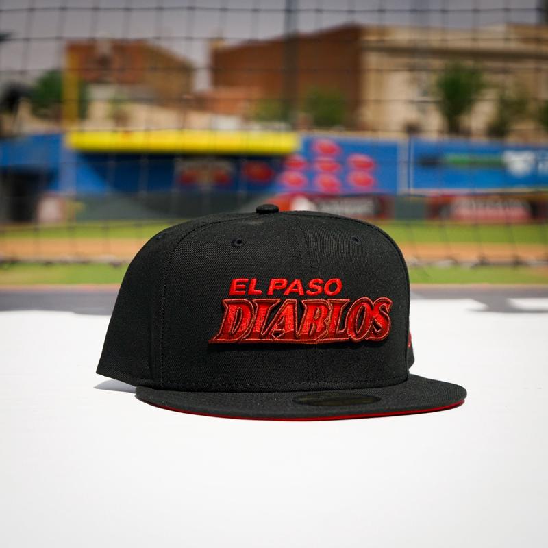 DIABLOS SCARLET WORD MARK NEW ERA 5950 FITTED HAT