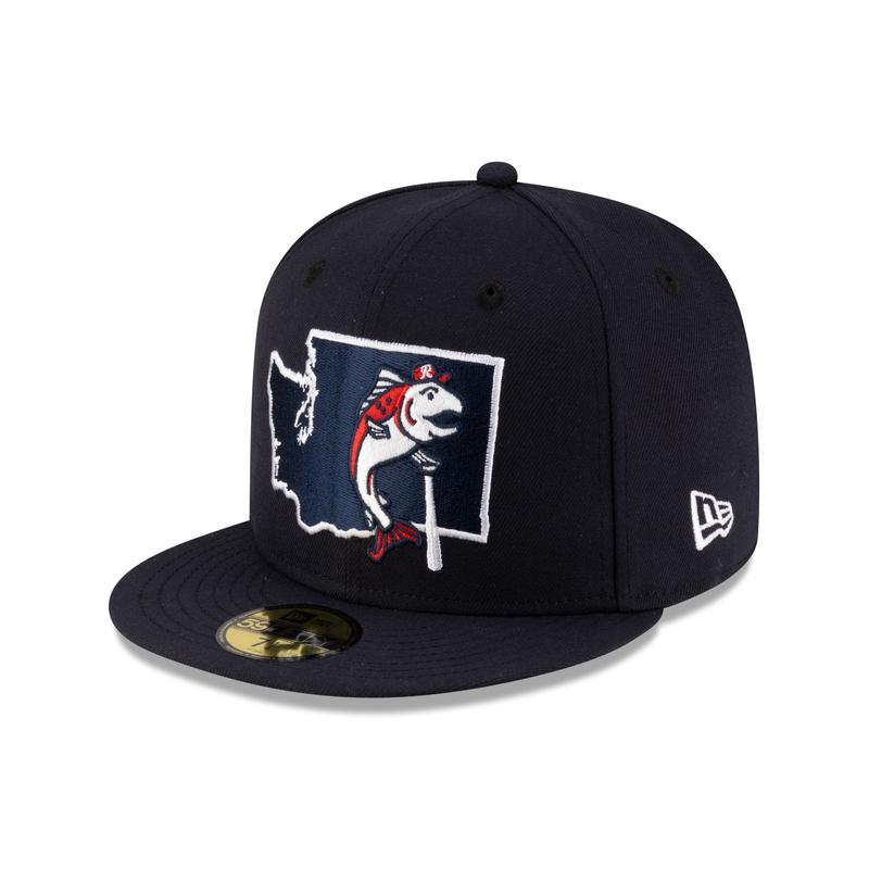 Tacoma Rainiers New Era 59Fifty Navy Slammin' Sam State Cap