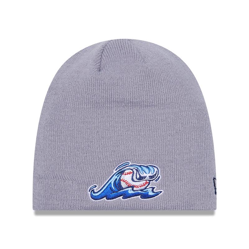 West Michigan Whitecaps New Era Clutch Hit Grey Knit Beanie