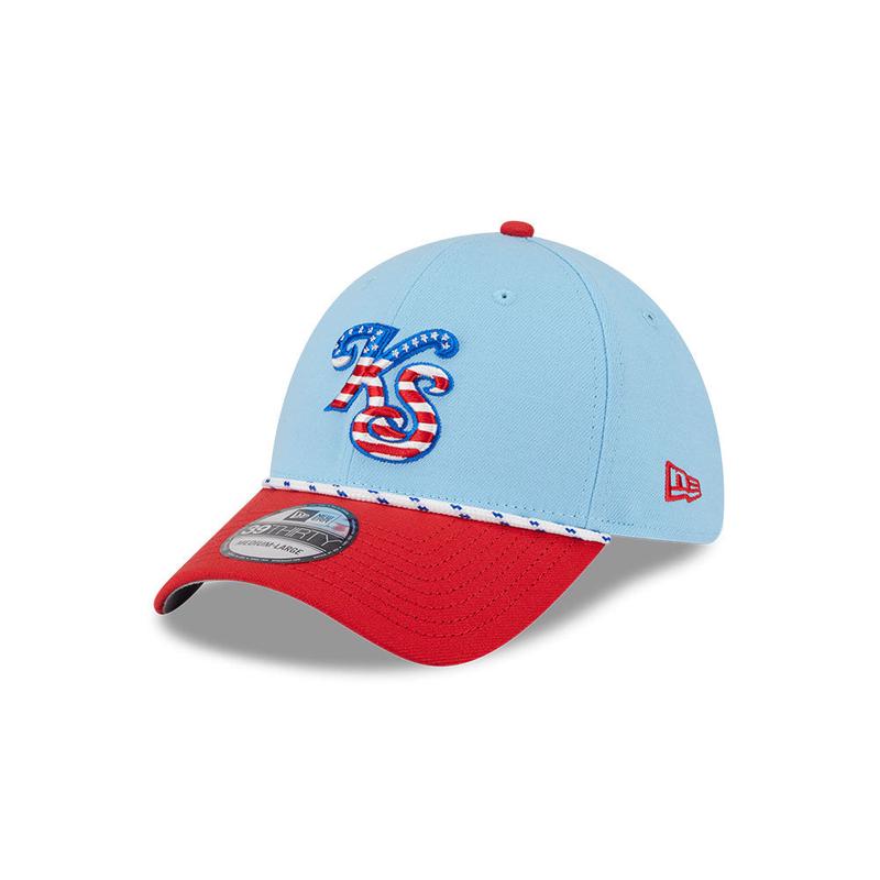 Knoxville Smokies 2025 New Era Fourth of July 3930 Fitted Cap