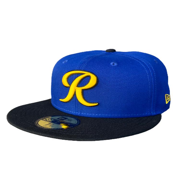 Tacoma Rainiers New Era 59Fifty Royal Yellow R City Cap