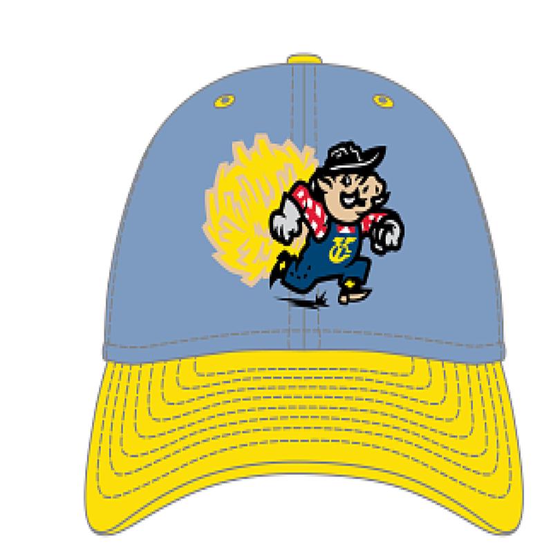 Amarillo Sod Poodles New Era 39THIRTY Yellow City Pigweeds Cap