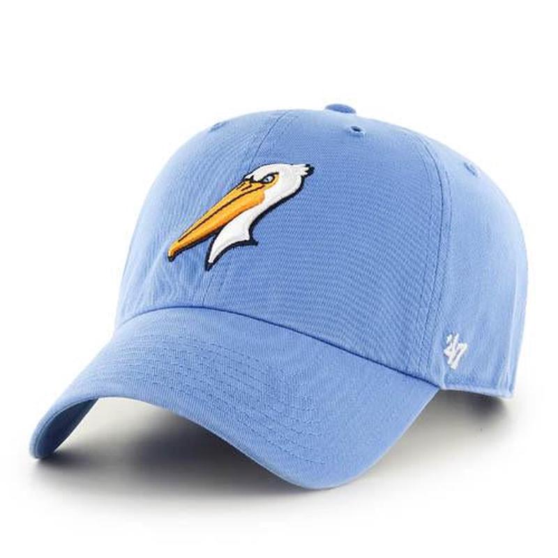 Myrtle Beach Pelicans 47 Brand Periwinkle Blue Alternate Adjustable Clean Up Cap