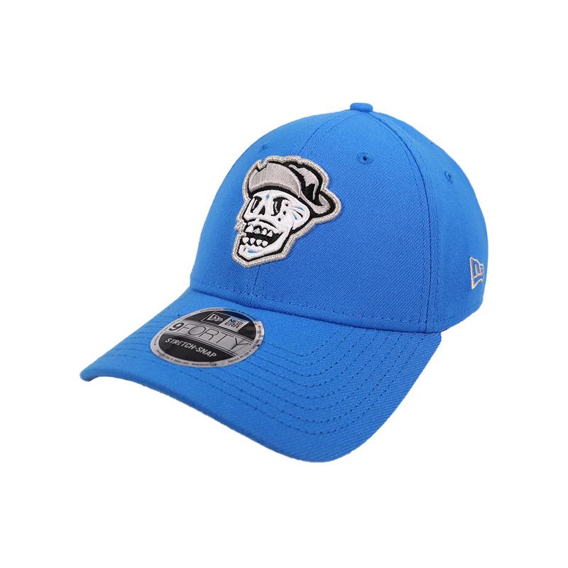 Reyes de Plata New Era Skull Blue 9FORTY Stretch-Snapback Hat