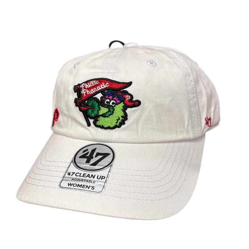 '47 Philadelphia Phillies Womens White Confetti w/ Mascot Clean up Hat
