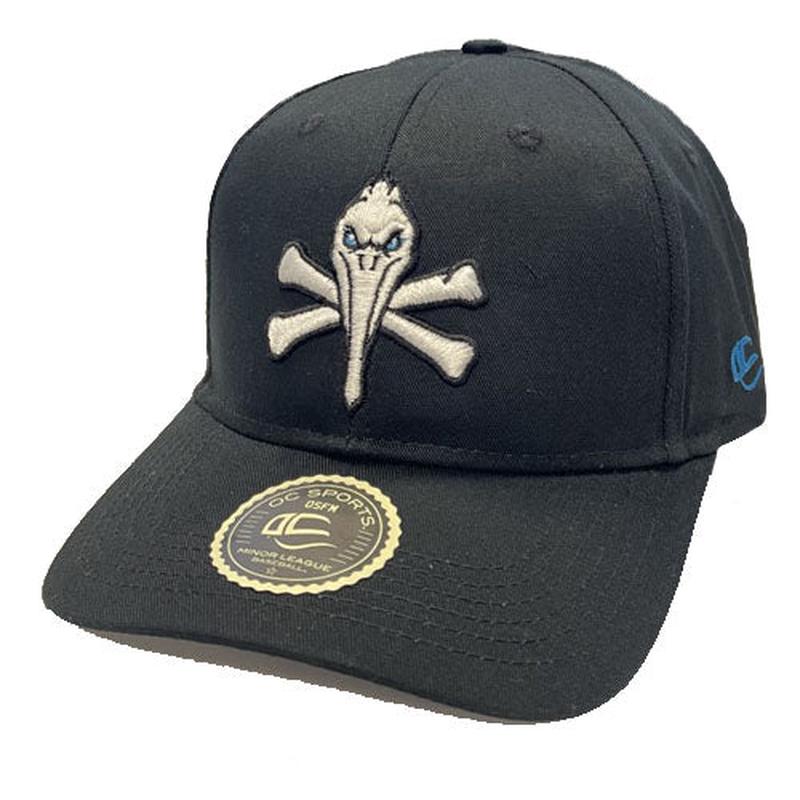 Myrtle Beach Pelicans Outdoor Cap Black Pirate Replica Cap