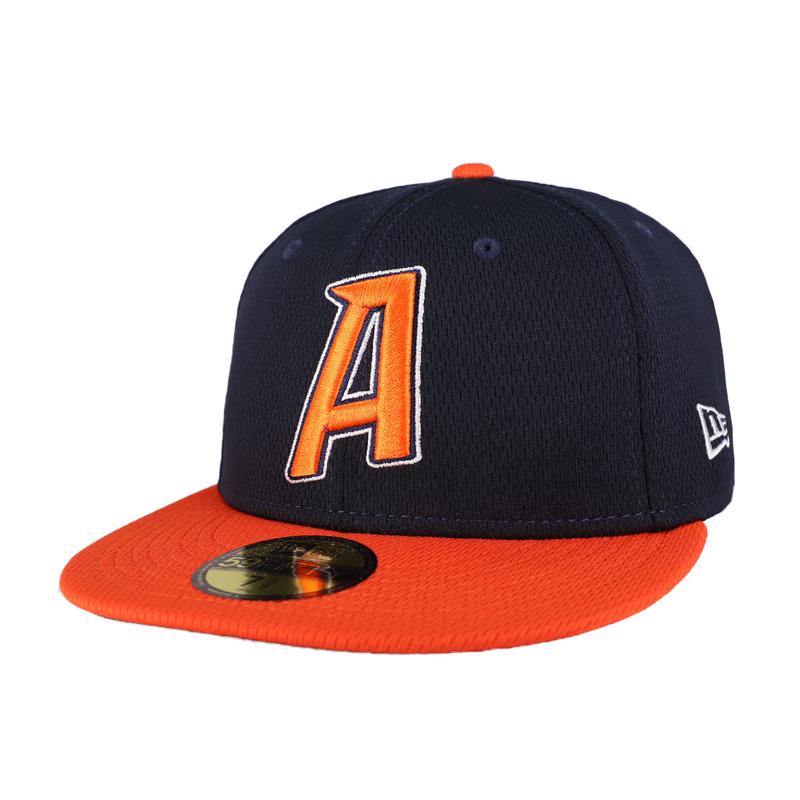 New Era On-Field Batting Practice Navy/Orange 59FIFTY Fitted Hat