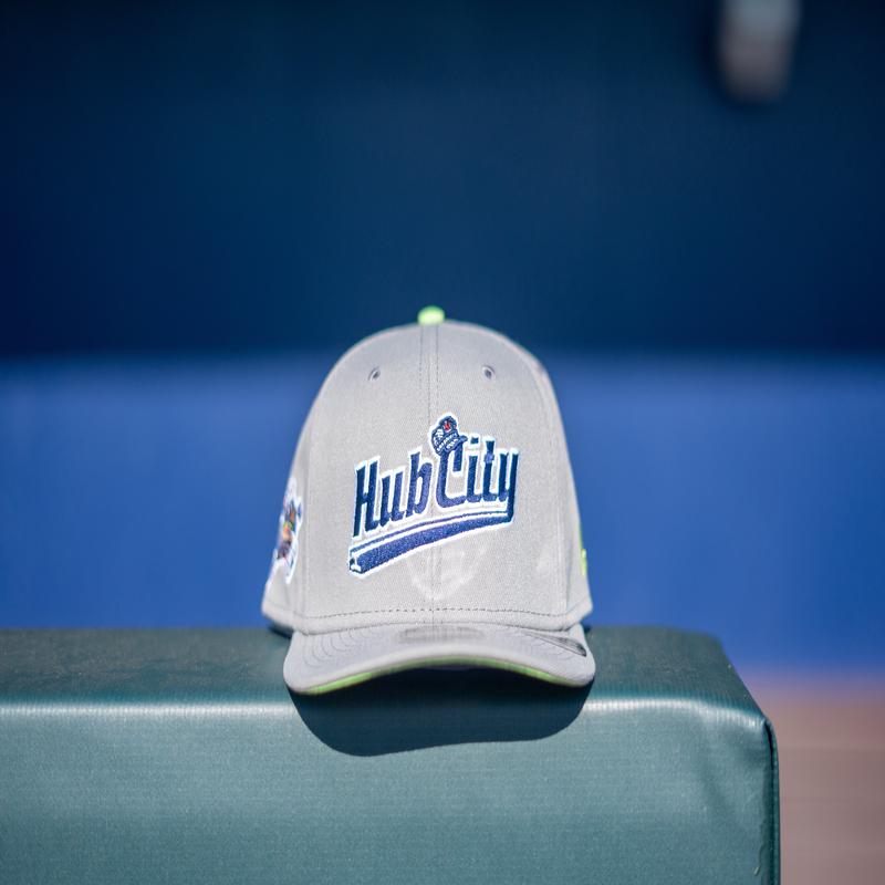 970 New Era Grey Hub City Stretch-Snap Hat