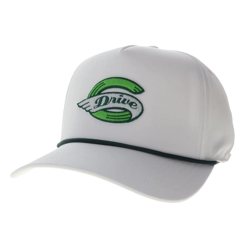 Greenville Drive Legacy White Caddy with Green Primary Logo Hat