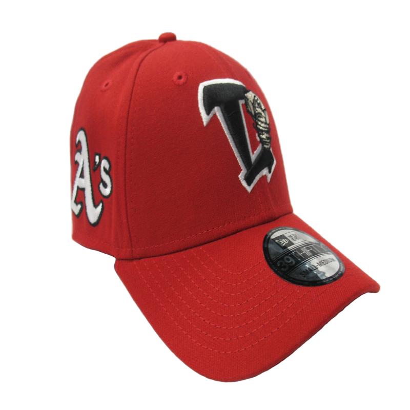 Lansing Lugnuts w/Athletics Logo 3930 New Era Flex-Fit Hat