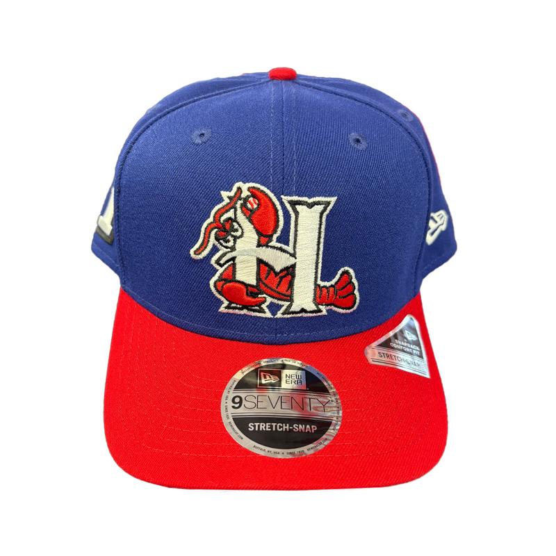 Hickory Crawdads New Era Texas Rangers Blue and Red 9Seventy Adjustable Hat
