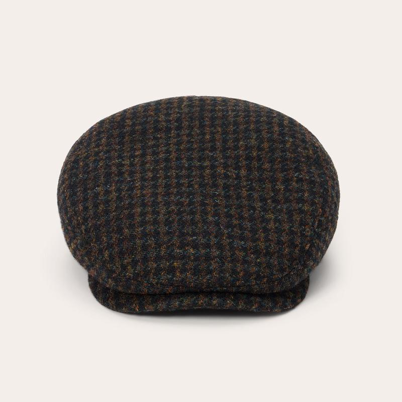 Harris Tweed Houndstooth Driver Cap