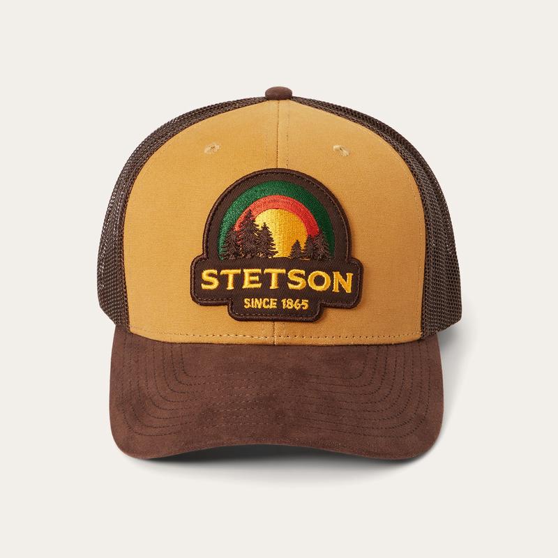 Tan Sunset Trucker Cap