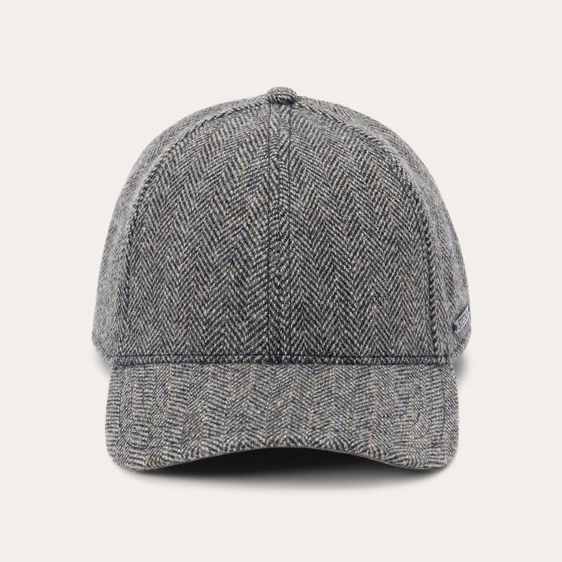 Wool Herringbone Baseball Cap