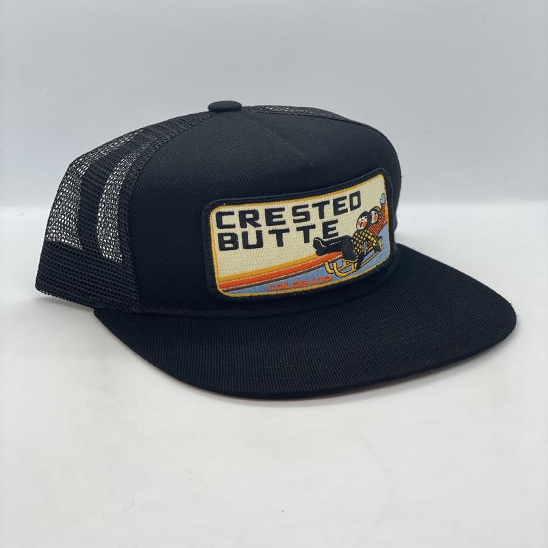Crested Butte Colorado Sled Pocket Hat