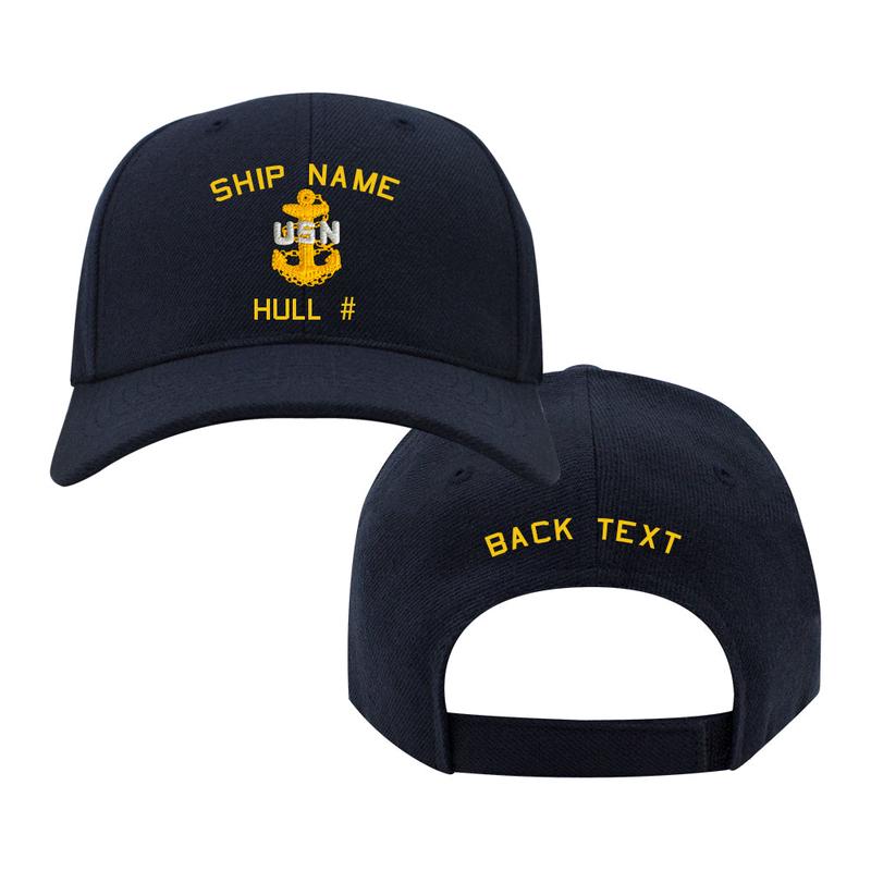 U.S. Navy Custom Ship Cap - NAVY CHIEF ANCHOR