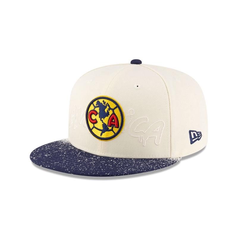 Club Amrica Splattered Visor 59FIFTY Fitted Hat