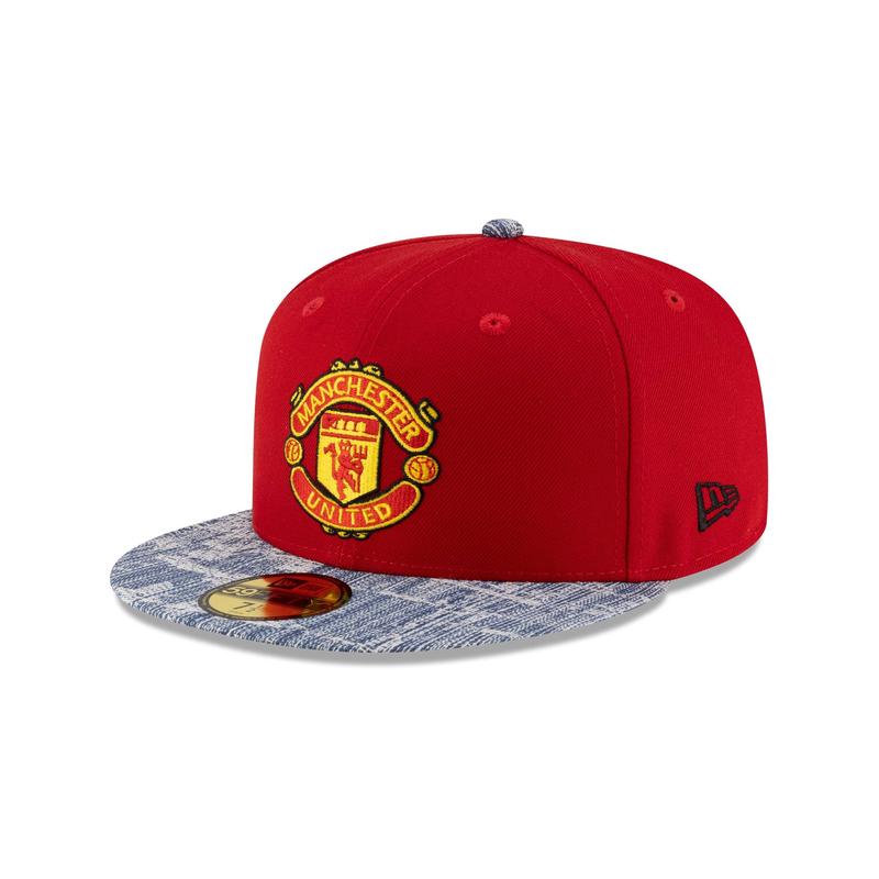 Manchester United FC Red Denim 59FIFTY Fitted Hat