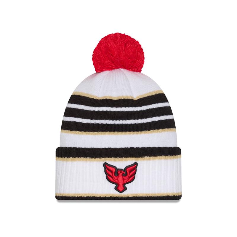 D.C. United 2025 Jersey Hook White Pom Knit Hat