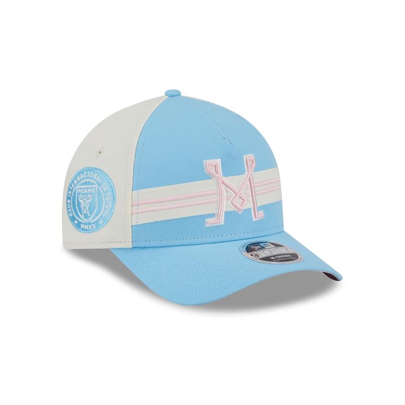 Inter Miami 2025 Jersey Hook Light Blue 9FORTY M-Crown A-Frame Snapback Hat