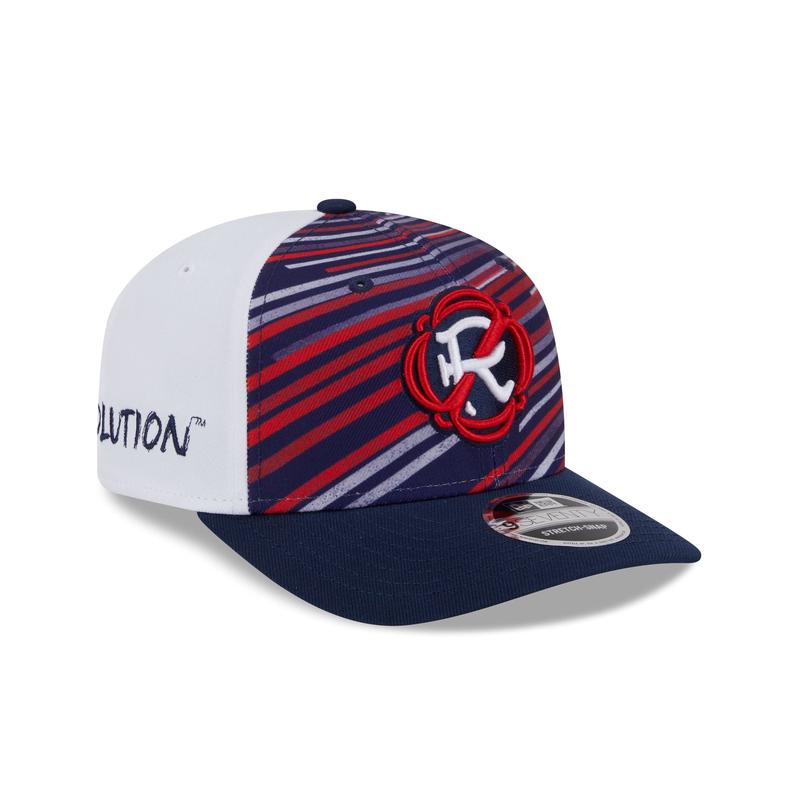 New England Revolution 2025 Jersey Hook Multicolor 9SEVENTY Stretch-Snap Hat