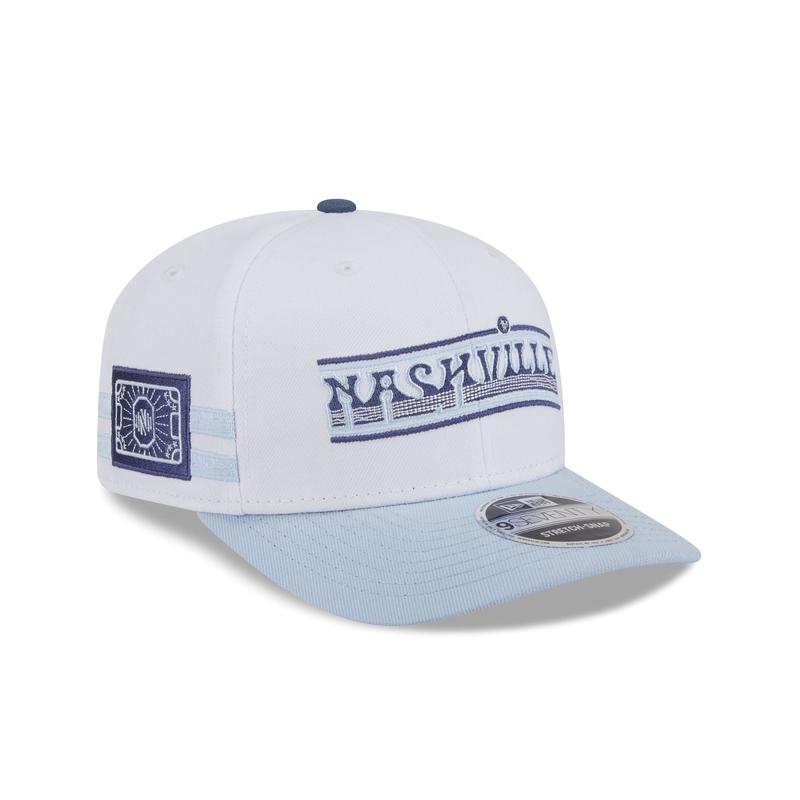 Nashville SC 2025 Jersey Hook White 9SEVENTY Stretch-Snap Hat