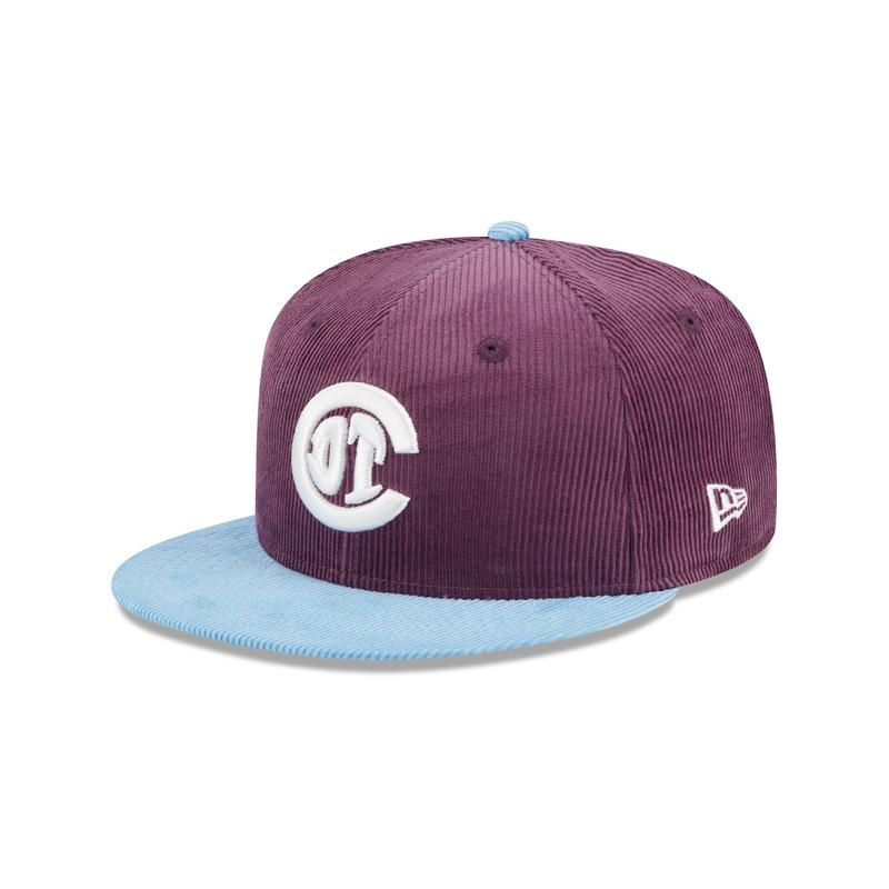 Deportivo Toluca FC Plum Corduroy 59FIFTY Fitted Hat