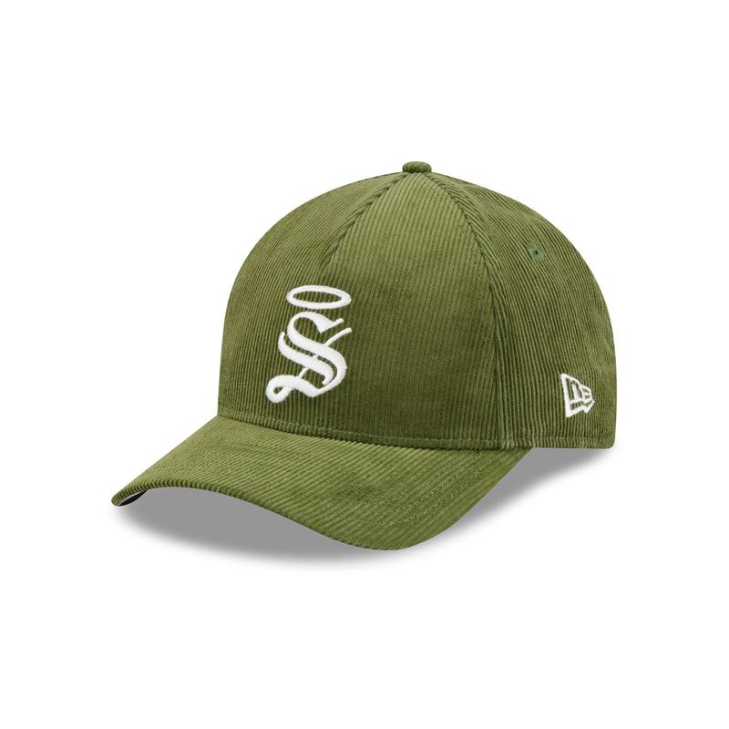 Santos Laguna Olive Corduroy 9FORTY M-Crown Snapback Hat