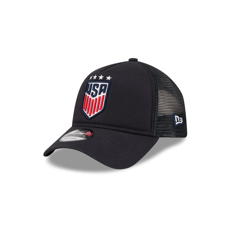 U.S. Soccer Women's National Team Navy 9FORTY A-Frame Trucker Hat