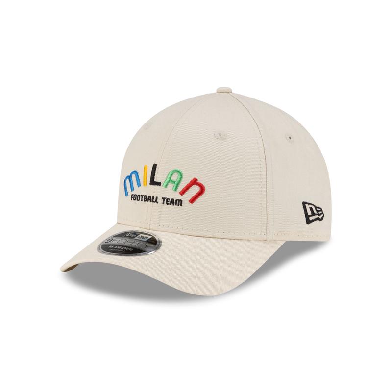 AC Milan Wordmark Chrome 9FORTY M-Crown Snapback Hat