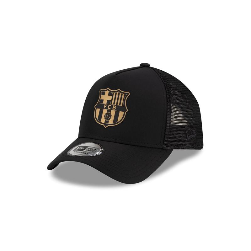 FC Barcelona Black & Gold 9FORTY A-Frame Trucker Hat