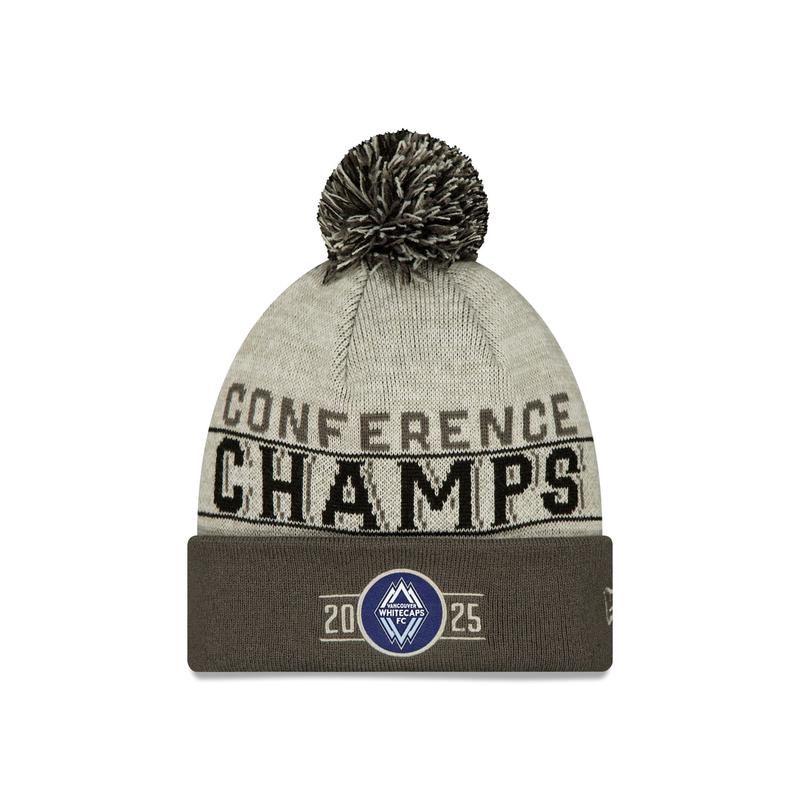 Vancouver Whitecaps 2025 Conference Champions Pom Knit Hat