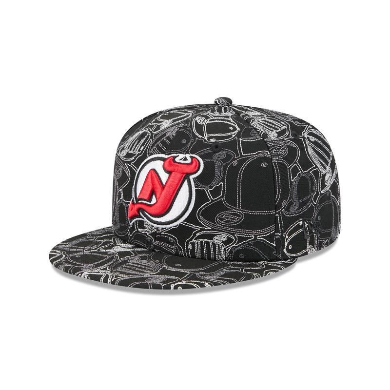 New Jersey Devils Cap Scramble 59FIFTY Fitted Hat