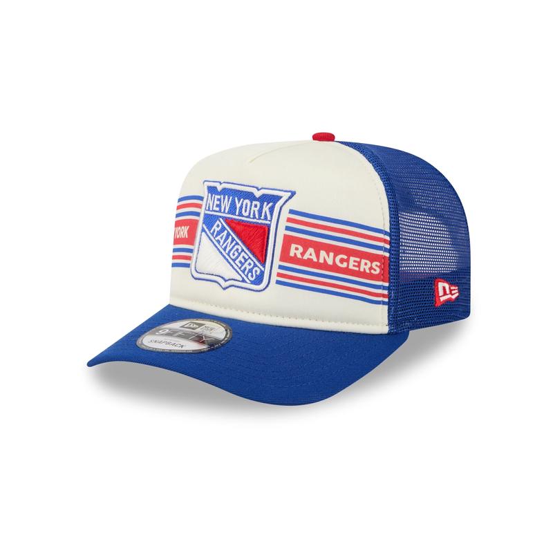 New York Rangers Banner 9FIFTY A-Frame Trucker Hat