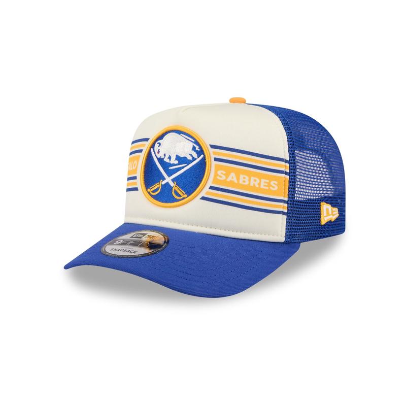 Buffalo Sabres Banner 9FIFTY A-Frame Trucker Hat