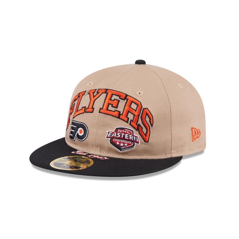 Philadelphia Flyers Camel Retro Crown 59FIFTY Fitted Hat