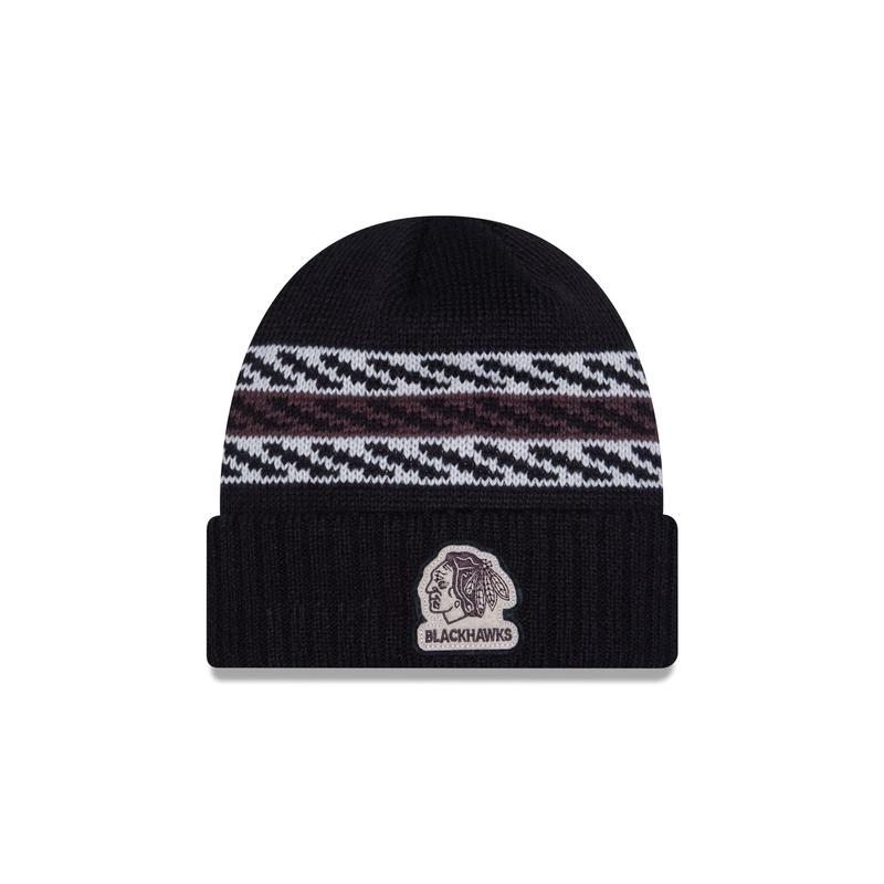 Chicago Blackhawks Quilted Cuff Knit Hat