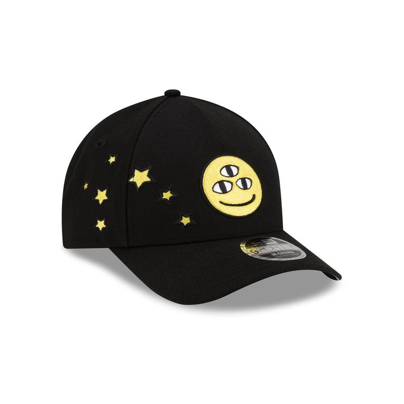 DISHIN Black 9FORTY M-Crown A-Frame Snapback Hat