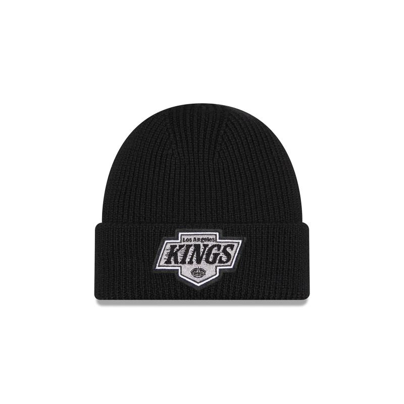 Los Angeles Kings Short Skull Cuff Knit Beanie Hat