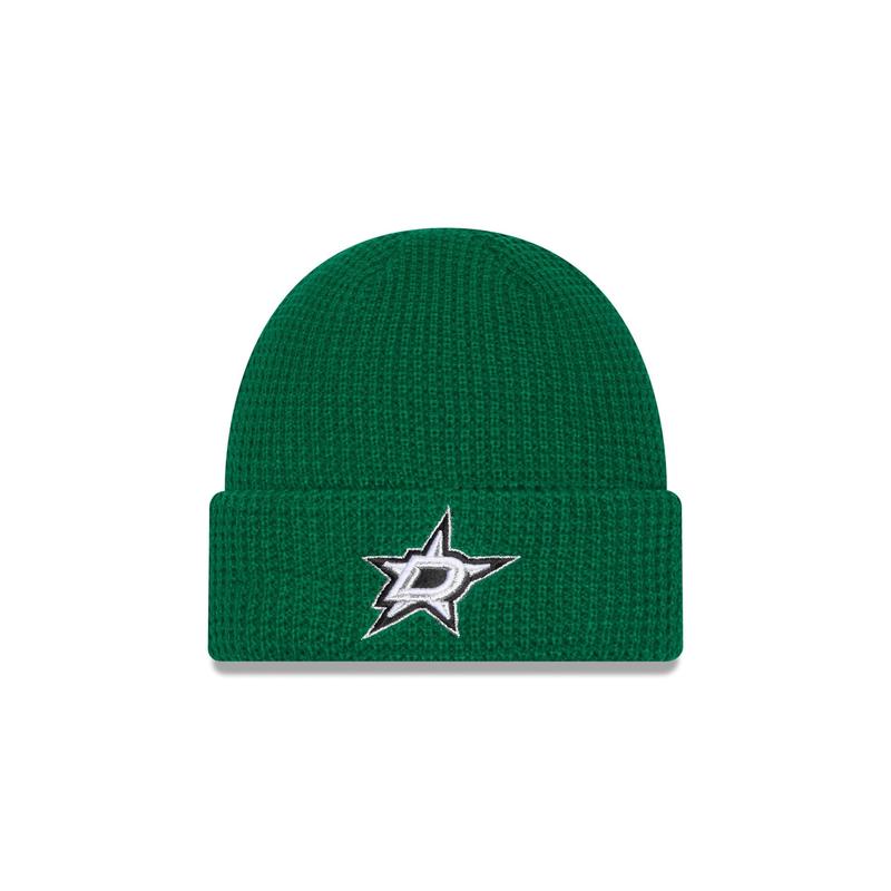 Dallas Stars Waffle Stitch Knit Beanie Hat