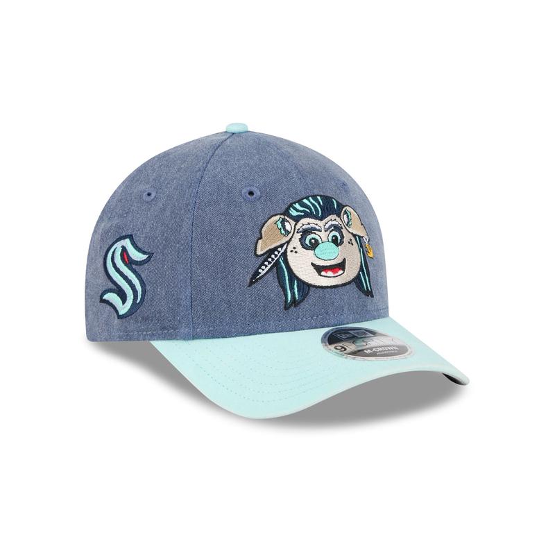 Seattle Kraken Mascot 9FORTY M-Crown Snapback Hat