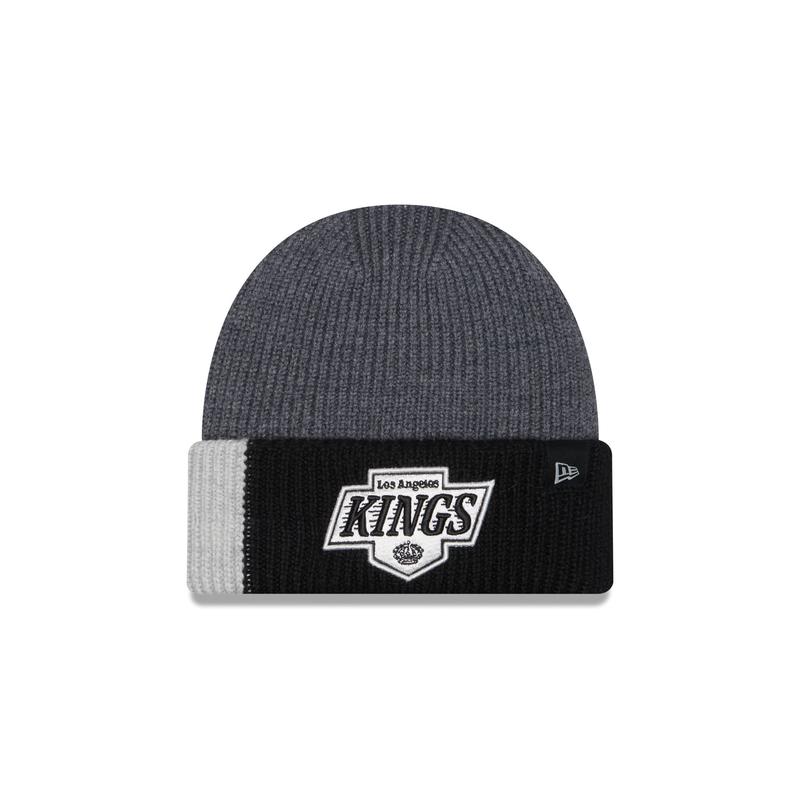Los Angeles Kings Merino Wool Color Block Cuff Knit Hat